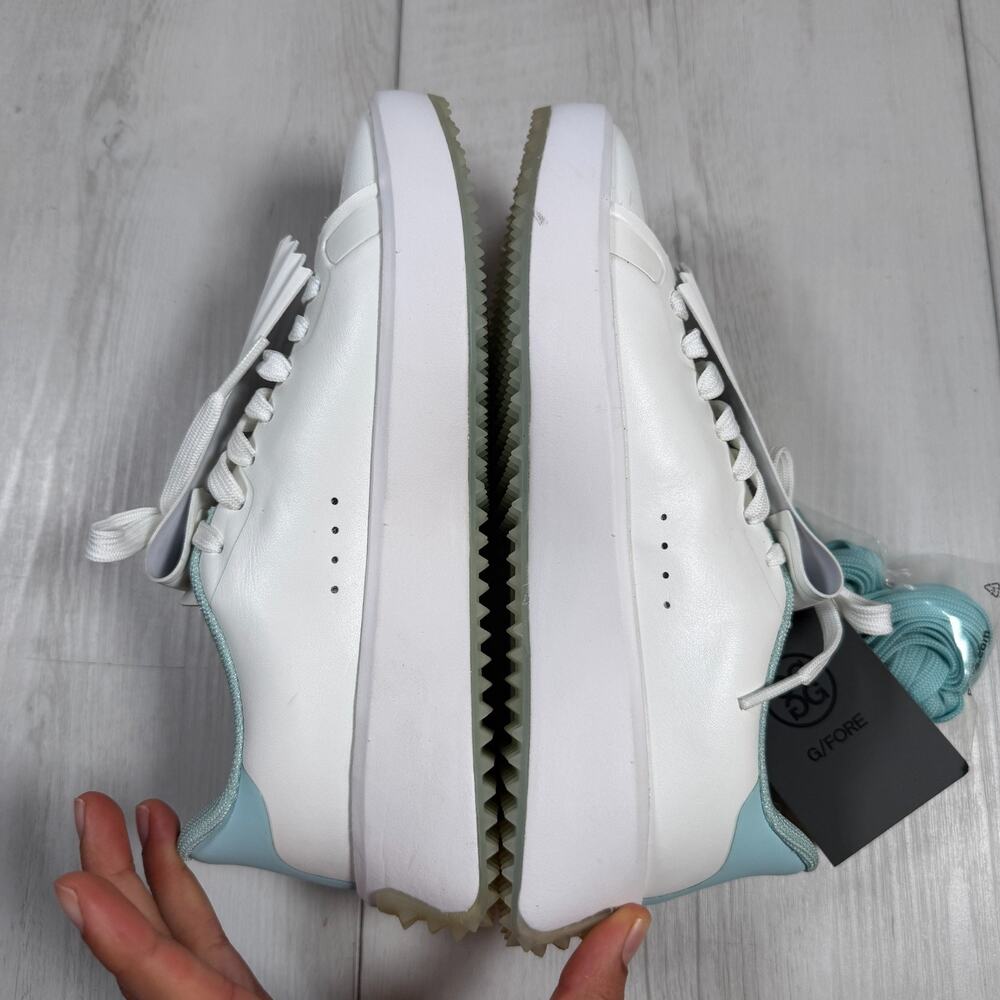 G/Fore Gfore G4 Kiltie G.112 Golf Shoes Women’s 5.5 Sea Glass Blue White - Picture 6 of 9